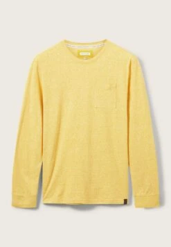 Tom Tailor Basic - Longsleeve - Pleasant Yellow Snow Melange -Tom Tailor Winkel 5ed109b239464ba397ed46bb8b26a4fd