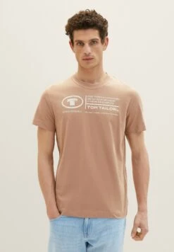 Tom Tailor Mit Print - T-Shirt Print - Desert Fawn