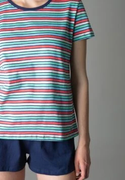 Tom Tailor Shorty - Pyjama - Blau Dunkel Ringel -Tom Tailor Winkel 5f4afc9de4b34041a1bc47f2724d22a9