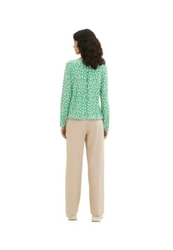 Tom Tailor Langarm - Blouse - Green Floral Design -Tom Tailor Winkel 5f74bc1dc4a34a5e8394ae2b04661296