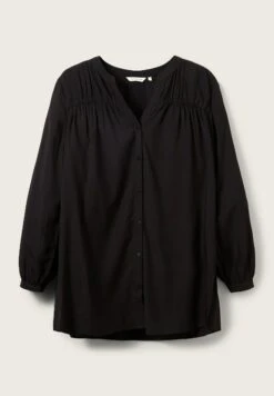 Tom Tailor Long Mit V-Ausschnitt - Overhemdblouse - Deep Black -Tom Tailor Winkel 606b6183552b403295da74bff8770245