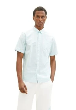 Tom Tailor Mit Struktur - Overhemd - Turquoise Off White Structure 12 Tom Tailor Mit Struktur - Overhemd - Turquoise Off White Structure -Tom Tailor Winkel 606e2ebb7f4e4453b7038f0da974903e