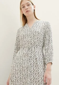 Tom Tailor Gemustertes Mit Volants - Jurk - Grey Floral Design -Tom Tailor Winkel 60ca74f7b23c4b379b357c25d74282d3