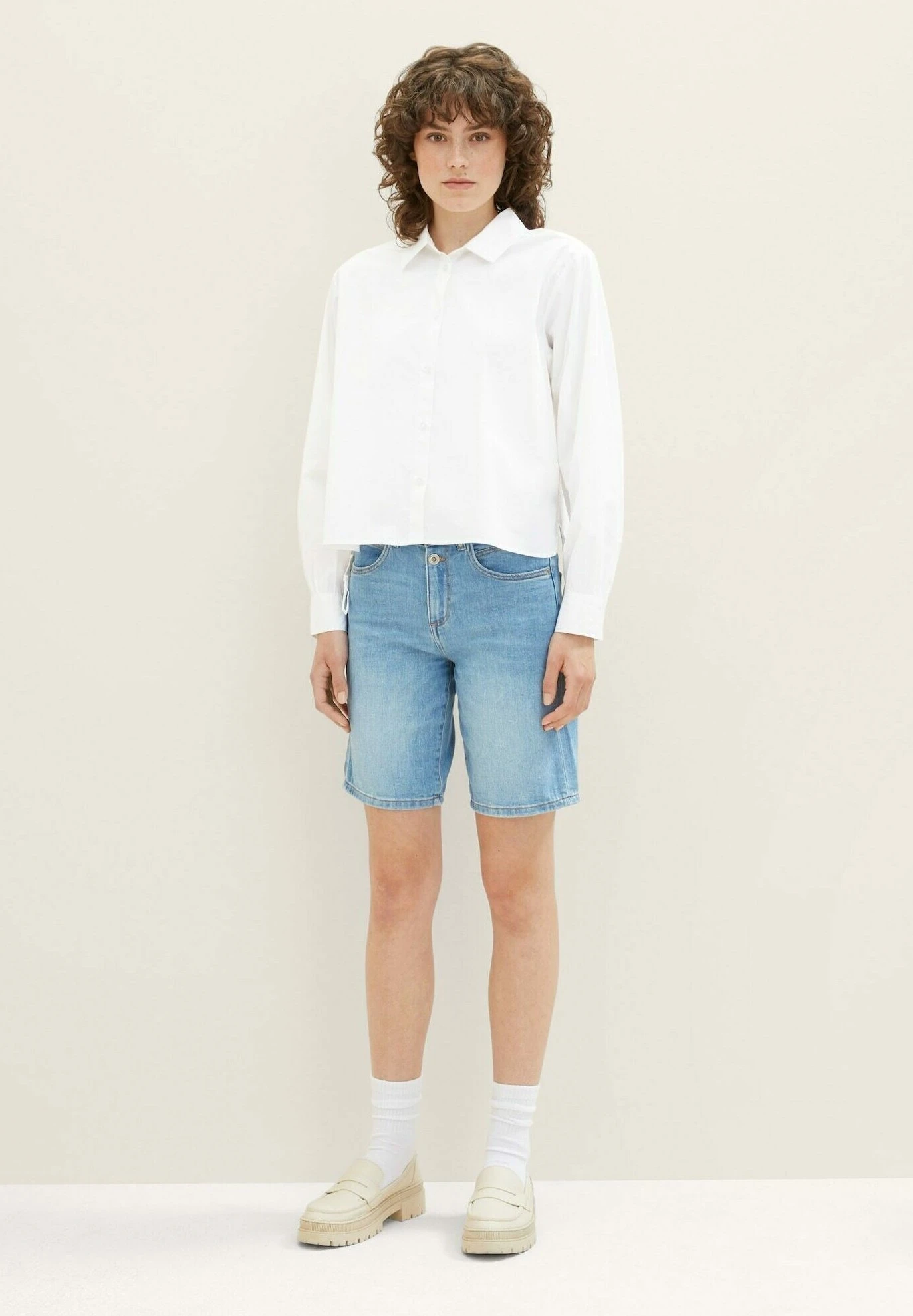 Tom Tailor Kate Vintage - Jeansshort - Light Stone Wash Denim 5 Tom Tailor Kate Vintage - Jeansshort - Light Stone Wash Denim - Afbeelding 3