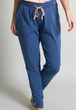 Tom Tailor Pyjamabroek - Blau-Dunkel-Uni