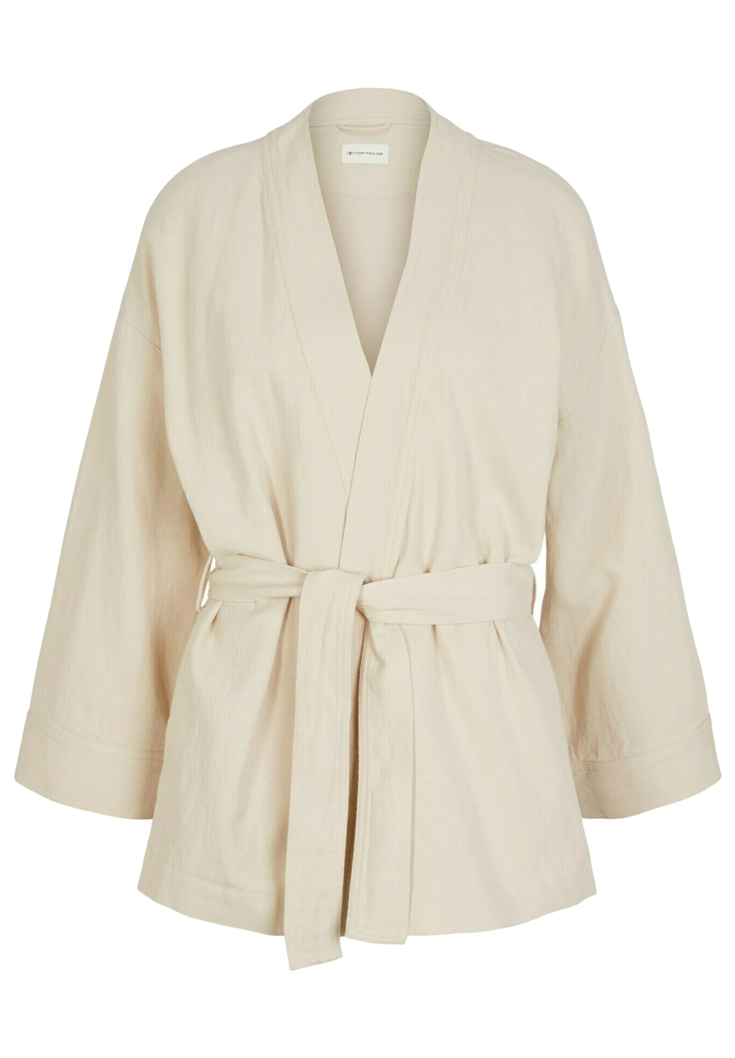 Tom Tailor Halflange Jas - Sand Stone Beige 7 Tom Tailor Halflange Jas - Sand Stone Beige - Afbeelding 5