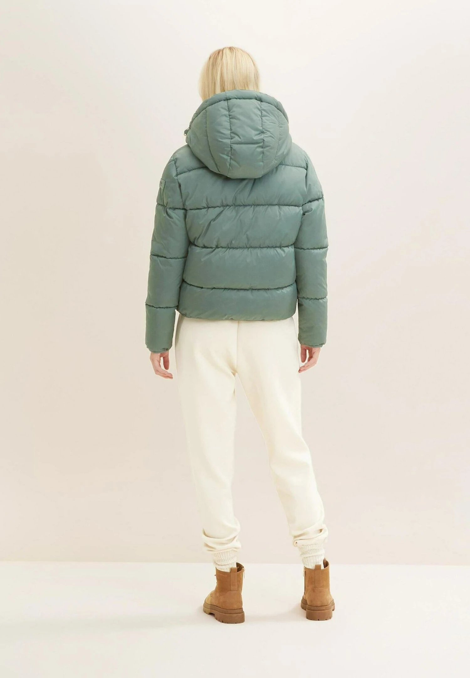 TOM TAILOR Denim Puffer - Winterjas - Green Dust 5 TOM TAILOR Denim Puffer - Winterjas - Green Dust - Afbeelding 3