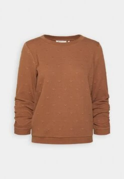 TOM TAILOR Denim Structured - Sweater - Mid Brown -Tom Tailor Winkel 628527d111bc45589aaaf046ca0e75d9