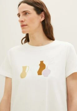 Tom Tailor T-Shirt Print - Whisper White -Tom Tailor Winkel 6301628905524ddd9d10556e99f490e7