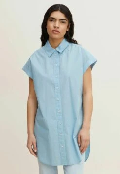 TOM TAILOR Denim Mit Kurzärmeln - Overhemdblouse - Calm Cloud Blue