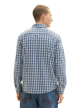 Tom Tailor Mit Karomuster - Overhemd - Indigo Small Check -Tom Tailor Winkel 6394e5ca88124402bee666185082ec7b