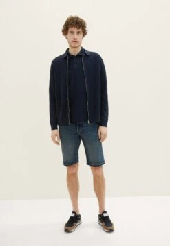 Tom Tailor Josh- Jeansshort - Used Dark Stone Blue Denim -Tom Tailor Winkel 63ce8afd1fe445d09de3f39bf9c63f4a