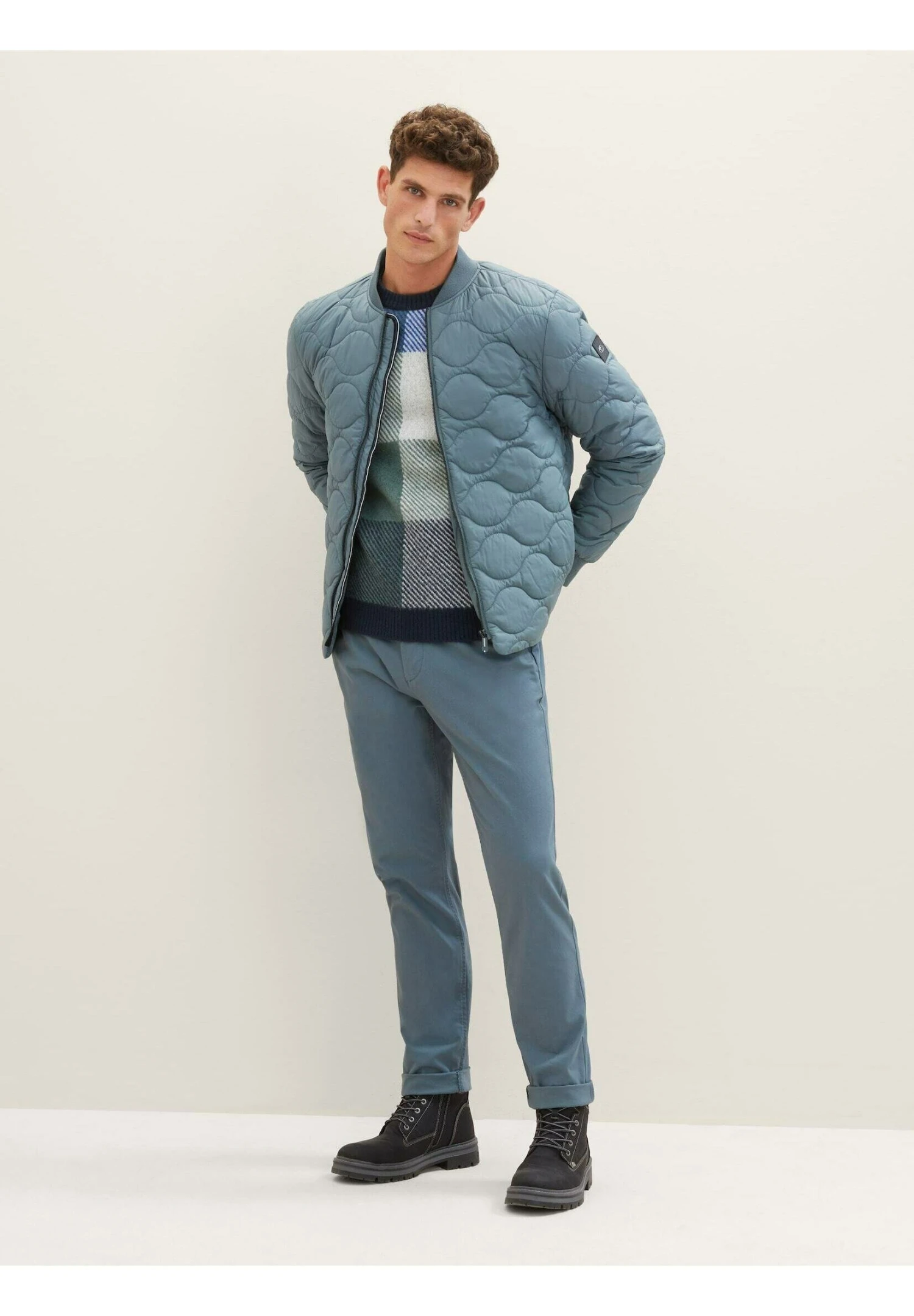 Tom Tailor Mit Steppung - Bomberjacks - Dusty Dark Teal 4 Tom Tailor Mit Steppung - Bomberjacks - Dusty Dark Teal - Afbeelding 2