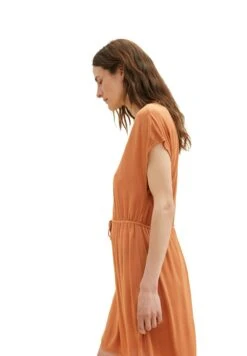 Tom Tailor Mit Kordelzug - Jerseyjurk - Terracotta Brown -Tom Tailor Winkel 646e22dd37e7464cac6707e0fea1d368