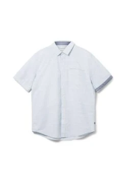 Tom Tailor Kurzarm Mit Struktur - Overhemd - White Blue Fil A Fil Dobby -Tom Tailor Winkel 65319db8803546f9b5e7a97cce3272e0