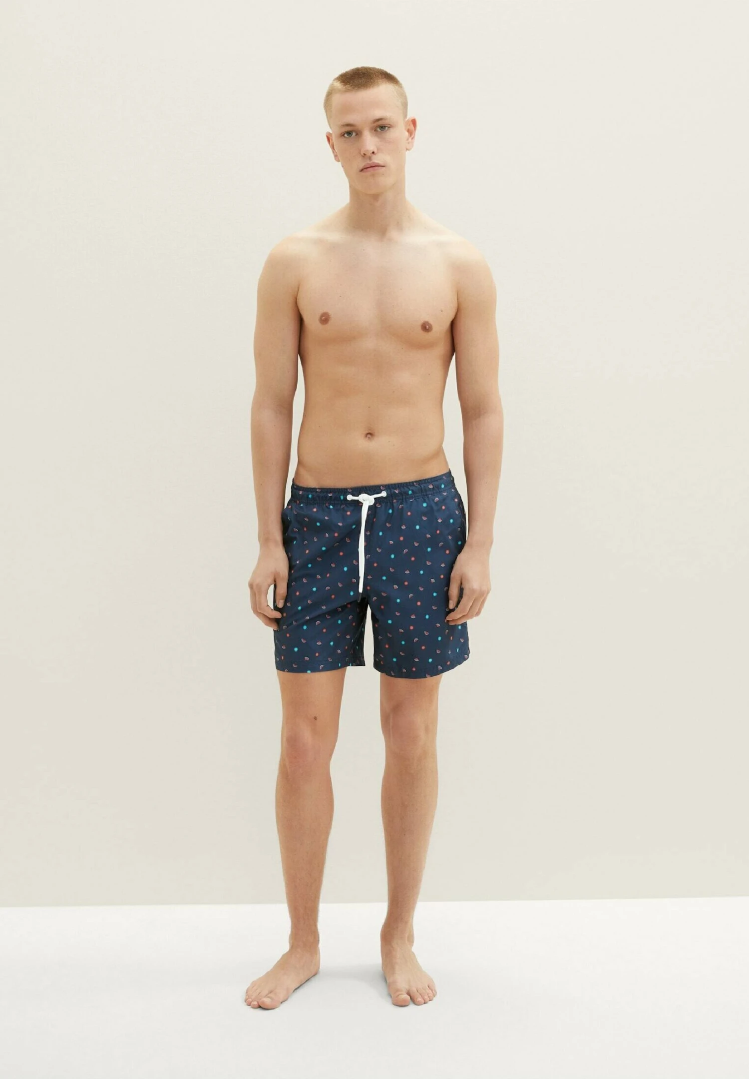 TOM TAILOR Denim Mit Allover-Print - Zwemshorts - Navy Melon Sun Print 4 TOM TAILOR Denim Mit Allover-Print - Zwemshorts - Navy Melon Sun Print - Afbeelding 2