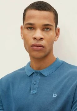 TOM TAILOR Denim Garment Dyed - Poloshirt - Blue Petrol -Tom Tailor Winkel 65fef34be6e448c98d950fb48f960afb