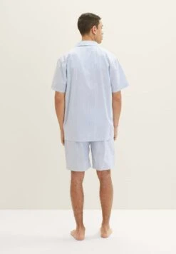 Tom Tailor Gestreifter Kurz Set - Pyjama - Blue Light Stripe -Tom Tailor Winkel 6648c33fec09496eb30c7a40ef0f3e5c