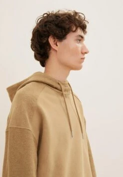 TOM TAILOR Denim Basic - Hoodie - Splashed Clay Beige -Tom Tailor Winkel 66638004d44849db9836142d20eaa5d8