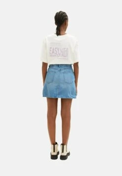 TOM TAILOR Denim A-Lijn Rok - Light Stone Bright Blue Denim -Tom Tailor Winkel 66ce5bbb3cde458593b983f896123f56