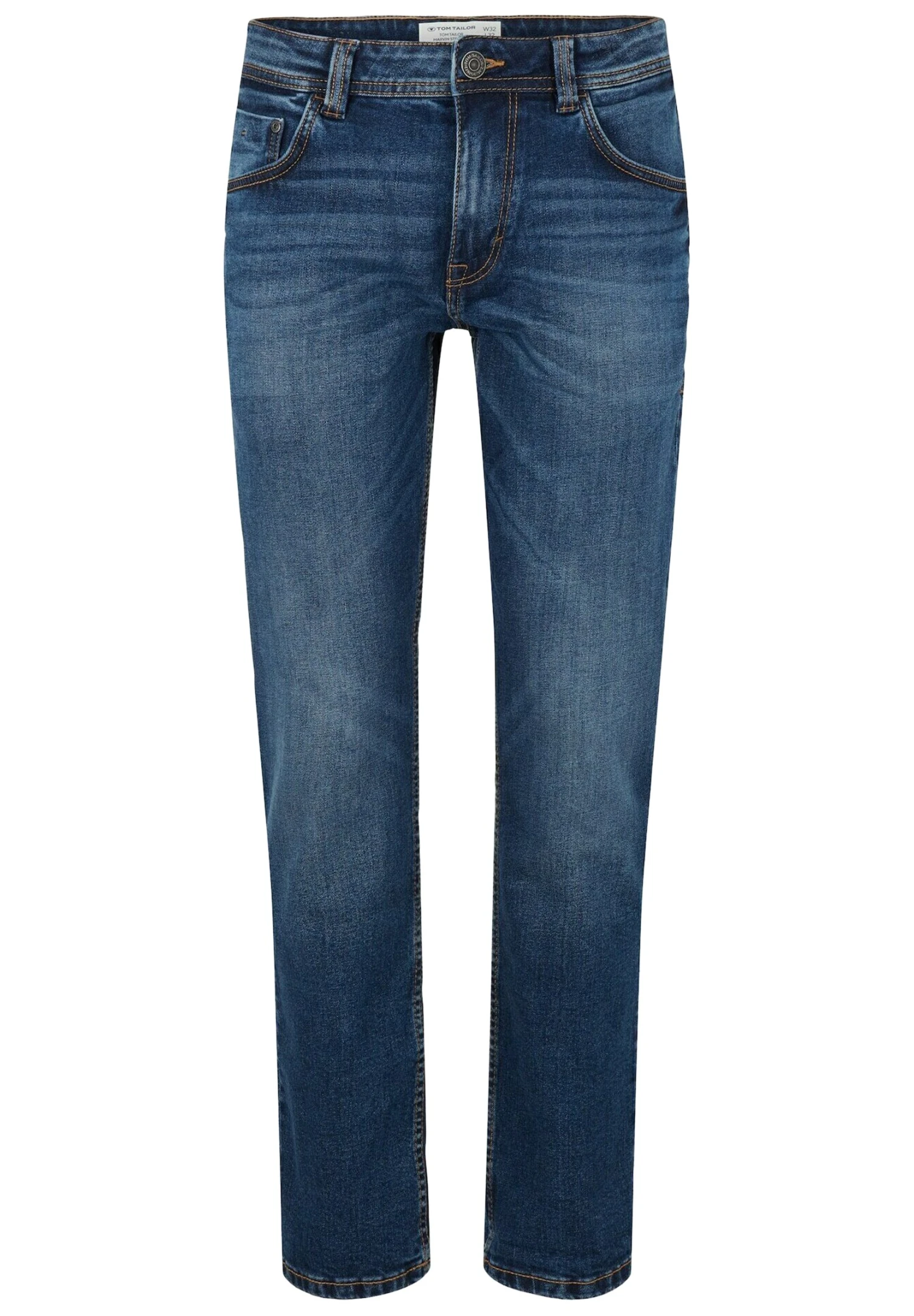 Tom Tailor Marvin - Straight Leg Jeans - Used Mid Stone Blue Denim 8 Tom Tailor Marvin - Straight Leg Jeans - Used Mid Stone Blue Denim - Afbeelding 6