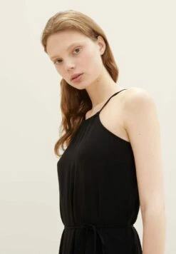 TOM TAILOR Denim American Neckline - Maxi-Jurk - Deep Black -Tom Tailor Winkel 68211b9aa15c4b32af87c216468c34c8