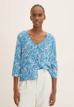 TOM TAILOR Denim Langarm - Blouse - Abstract Structure Print