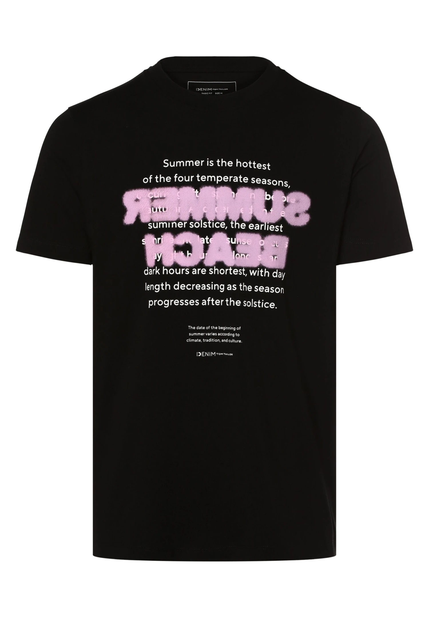 TOM TAILOR Denim T-Shirt Print - Schwarz 3 TOM TAILOR Denim T-Shirt Print - Schwarz