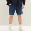 Tom Tailor Jeansshort - Dark Stone Wash Denim