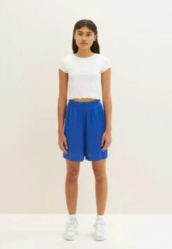 TOM TAILOR Denim Mit Elastischem Bund - Shorts - Shiny Royal Blue -Tom Tailor Winkel 68b10d63c33a4d2b836100331f097c2e