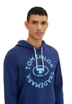 Tom Tailor Mit Logo-Print - Hoodie - Cosmos Blue -Tom Tailor Winkel 68b112a145db41668ab2c673291fd723