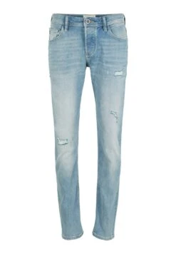 TOM TAILOR Denim Piers Slim- Slim Fit Jeans - Used Bleached Blue Denim -Tom Tailor Winkel 68e2eea1b8e94bcc8a22832cc3c0c259