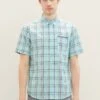 Tom Tailor Mit Karomuster - Overhemd - Turquoise Colorful Check