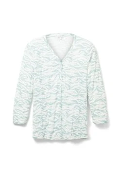 Tom Tailor Gemustertes - Blouse - Blue Small Wavy Design -Tom Tailor Winkel 694eeca99df04e4190ba794cdd4ee774