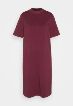 Tom Tailor Dress With High Collar - Jerseyjurk - Deep Burgundy Red -Tom Tailor Winkel 6a27c3f0295548c7a3bdab326b62495d