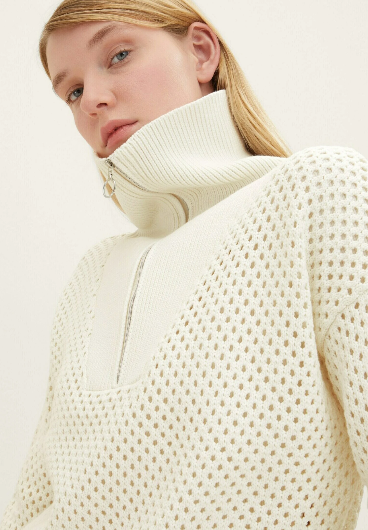 TOM TAILOR Denim Trui - Gardenia White 6 TOM TAILOR Denim Trui - Gardenia White - Afbeelding 4