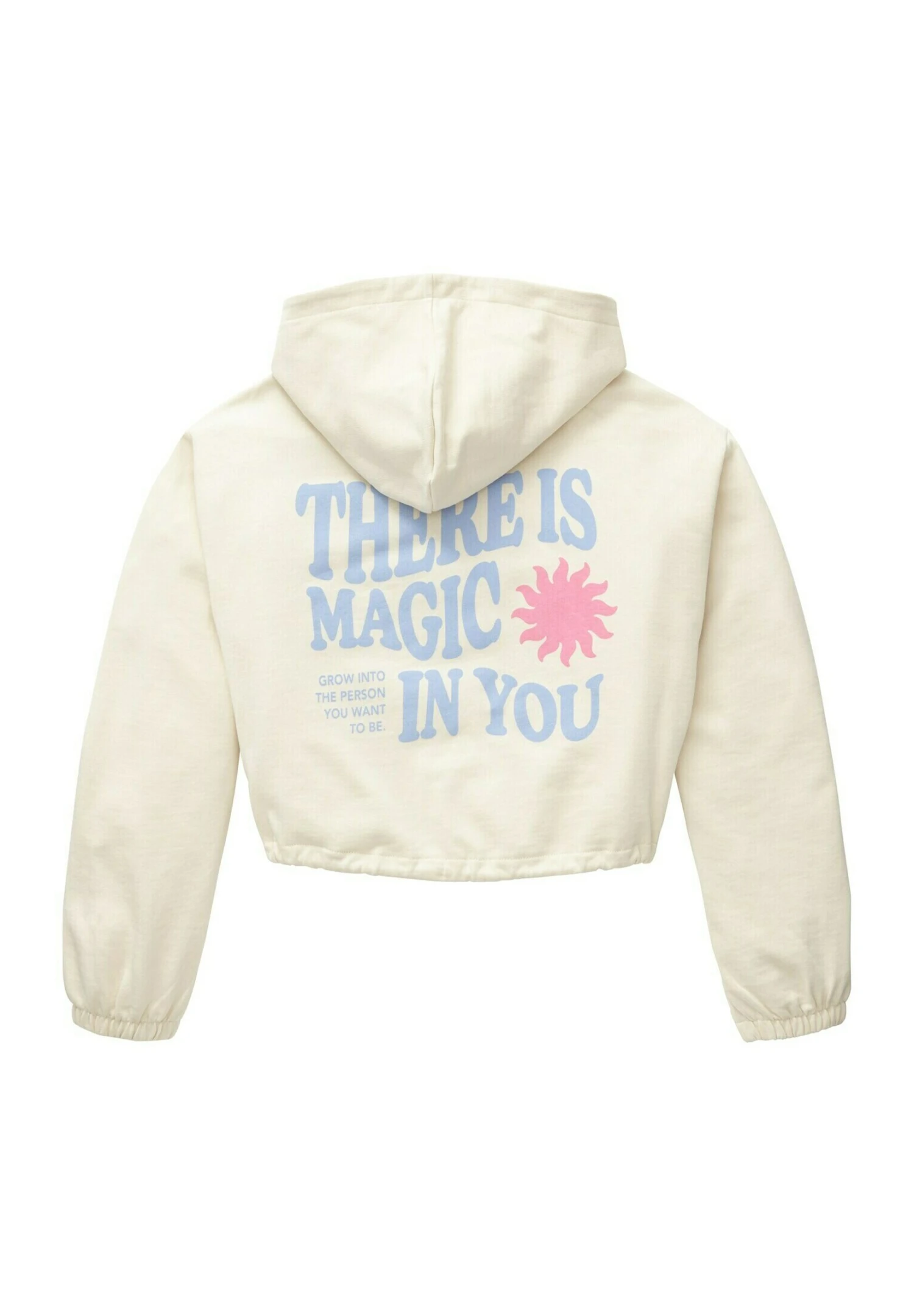 Tom Tailor Mit Motivprint - Sweater Met Rits - Creme 4 Tom Tailor Mit Motivprint - Sweater Met Rits - Creme - Afbeelding 2