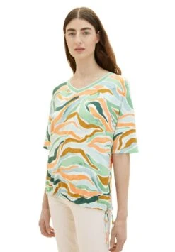 Tom Tailor Gemustertes - T-Shirt Print - Colorful Wavy Design -Tom Tailor Winkel 6ad9477431b742ccb3d04620d21027d7