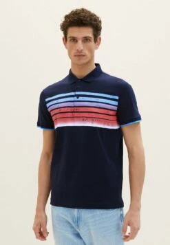Tom Tailor Mit Print - Poloshirt - Sky Captain Blue