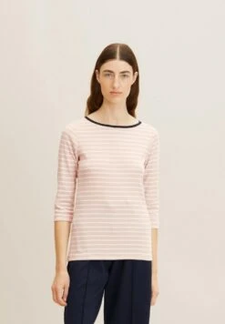 Tom Tailor Gestreiftes - Longsleeve - Rose Offwhite Stripe