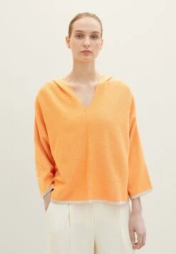 Tom Tailor Mit Kapuze - Hoodie - Bright Mango Orange Melange