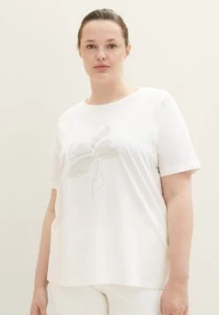 Tom Tailor Mit Print - T-Shirt Print - Whisper White