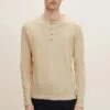 Tom Tailor Mit Henley - Trui - Light Cashew Beige