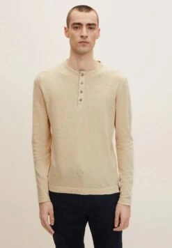 Tom Tailor Mit Henley - Trui - Light Cashew Beige