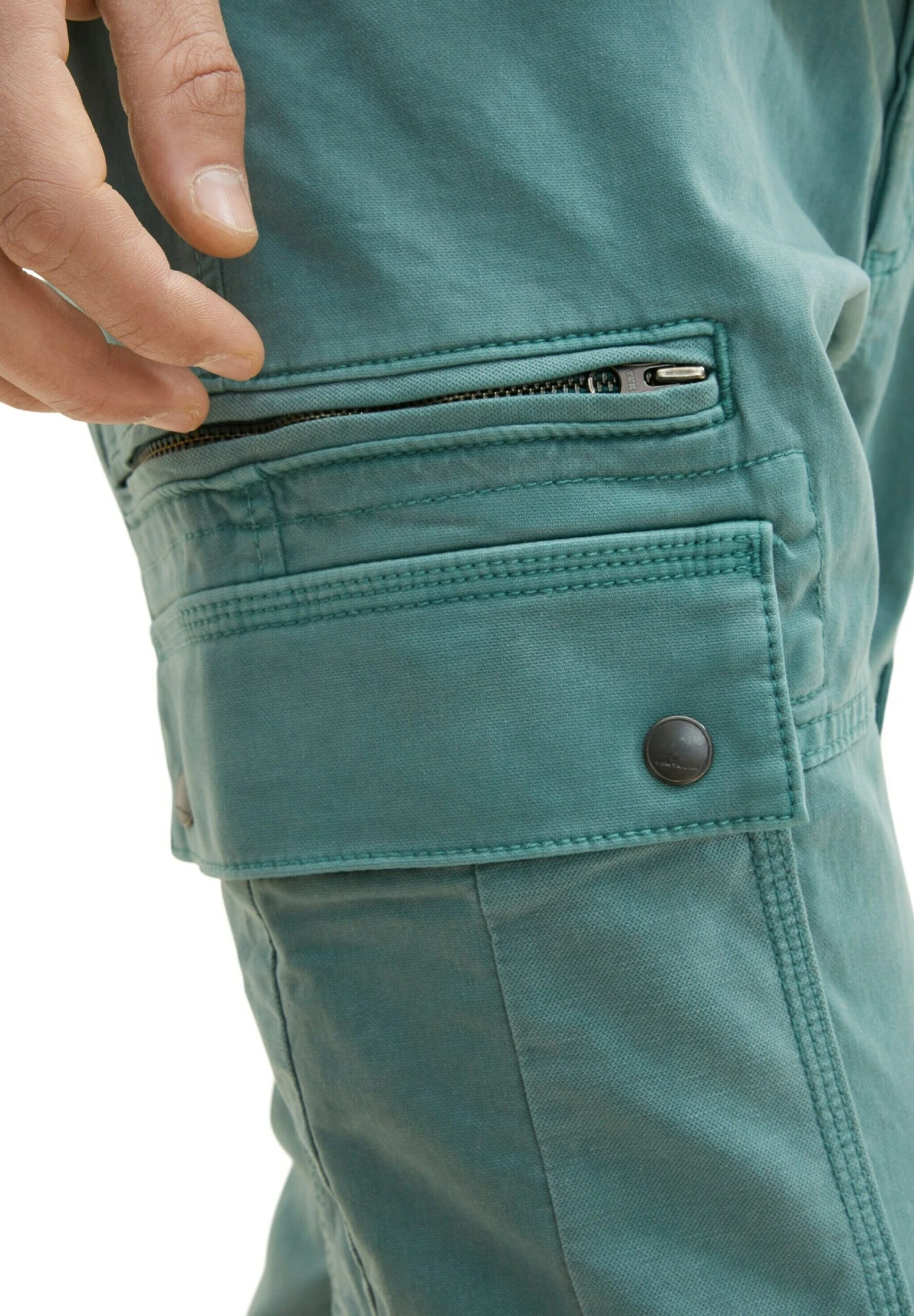 Tom Tailor Cargobroek - Deep Bluish Green 7 Tom Tailor Cargobroek - Deep Bluish Green - Afbeelding 5