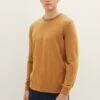 Tom Tailor Trui - Dark Camel Melange