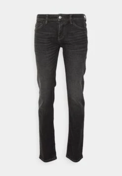TOM TAILOR Denim Long - Slim Fit Jeans - Used Dark Stone Black Denim -Tom Tailor Winkel 6ffba1c9ee8f40b4b88bd90d7b9a09fd