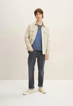 TOM TAILOR Denim Mit Stru - Trui - Petrol Grey Structured Degrade -Tom Tailor Winkel 70a338ff694f471e92d6cd17ff0cd904