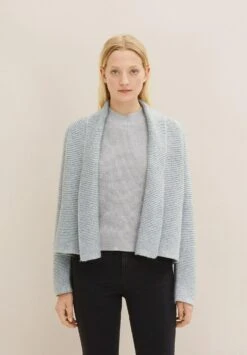 Tom Tailor Mit Schalkragen - Vest - Concrete Grey Melange