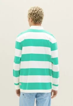 TOM TAILOR Denim Relaxed Stripe- Poloshirt - Green Large Stripe -Tom Tailor Winkel 70e6a95adc714dc1aa74b3f59bfd7efc